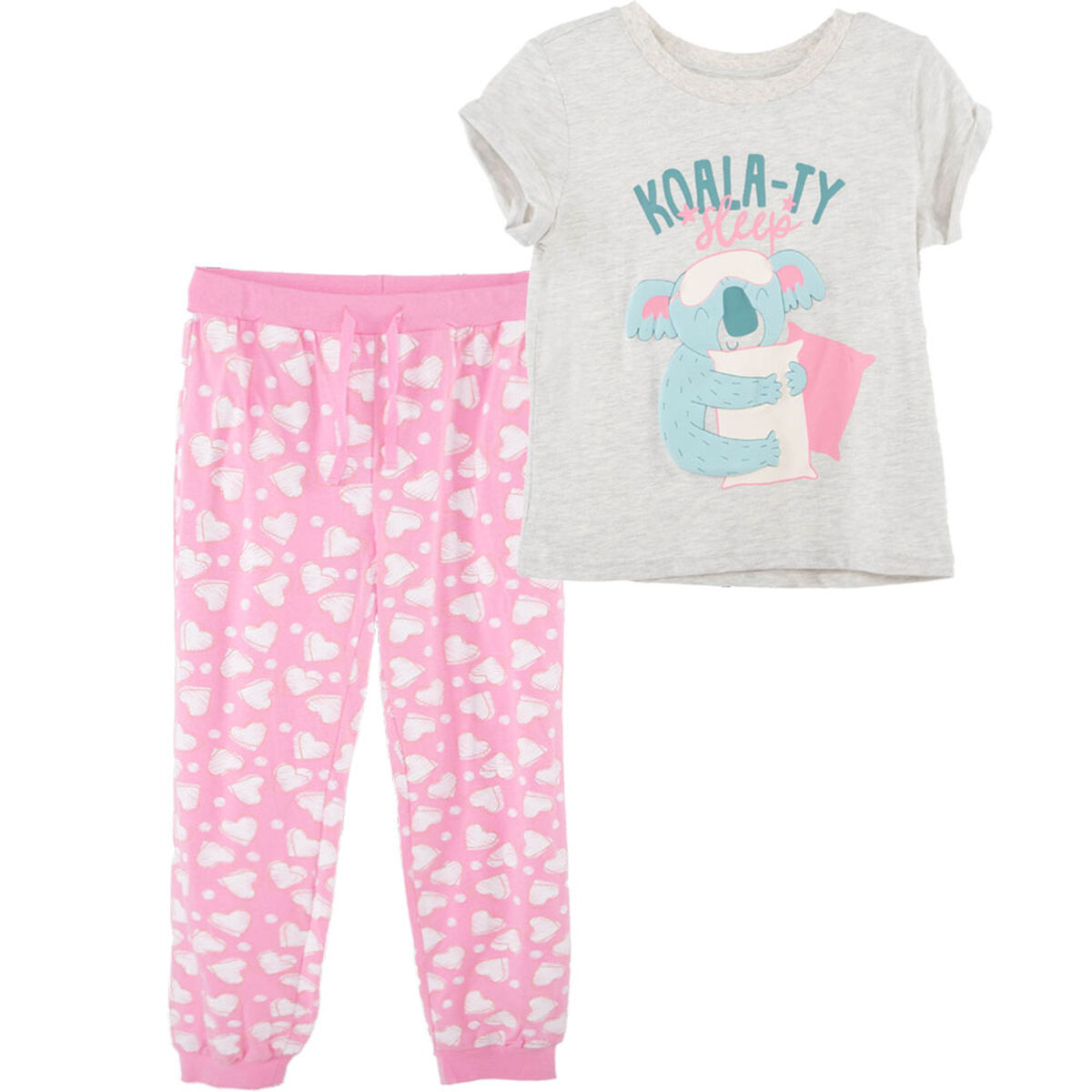 Pijama Koala Manga Corta de Algodón Niña Mila