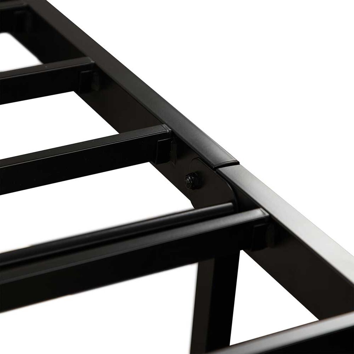 Cama Europea CIC Iron Smart 1,5 Plazas Premium + Respaldo Black Tapizado + Faldón