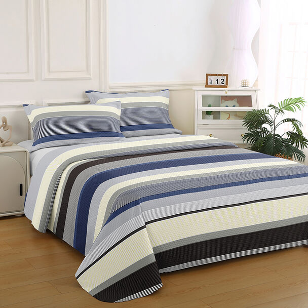 Quilt Illusions 2 Plazas Azul Bruselas
