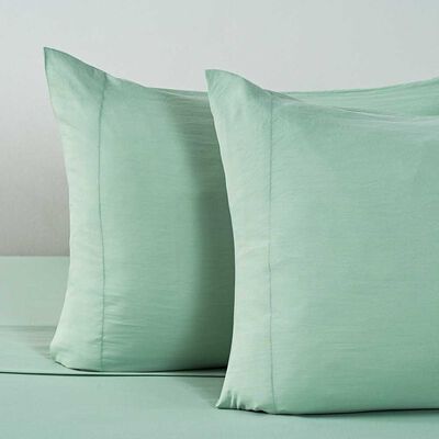 Imagen 2 del producto Juego de Sábanas American Family 2 Plazas Liso Prewash Menta