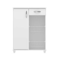 Mueble Auxiliar Home Mobili Amber 1 Cajón 1 Puerta Blanco
