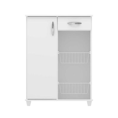 Mueble Auxiliar Home Mobili Amber 1 Cajón 1 Puerta Blanco