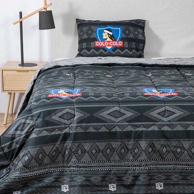 Plumón Colo-Colo Fuerza 1,5 Plazas Estampado