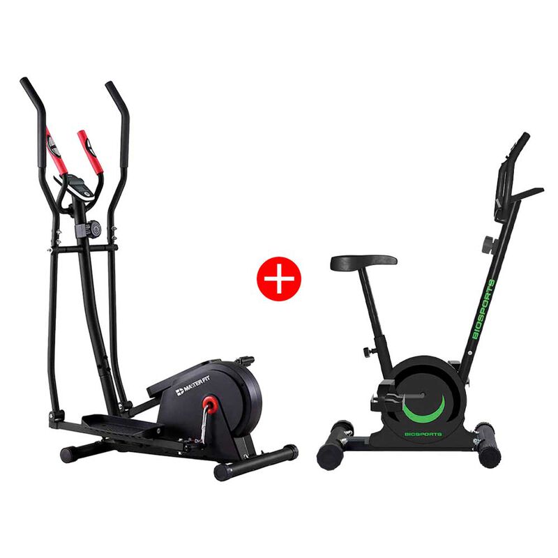 Combo Eliptica Masterfit + Bicicleta Biosports Abc