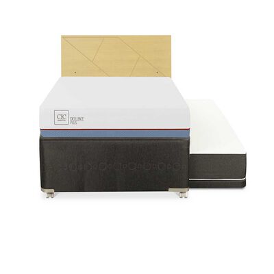 Imagen 1 del producto Cama Nido CIC 1,5 Plazas Excellence Plus + Respaldo Villarrica Mostaza