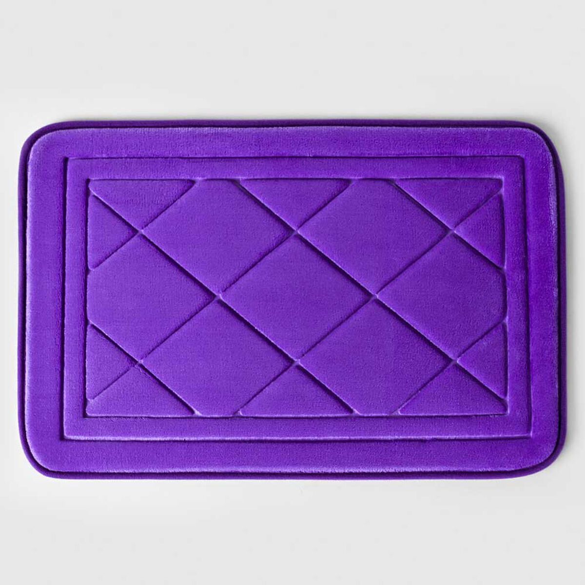 Piso de Baño American Family Embossed Foam 40 x 60 cm Morado