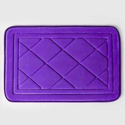 Piso de Baño American Family Embossed Foam 40 x 60 cm Morado