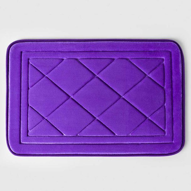 Piso de Baño American Family Embossed Foam 40 x 60 cm Morado