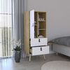 Clóset TuHome Huna 1 Puerta 2 Cajones Macadamia Blanco
