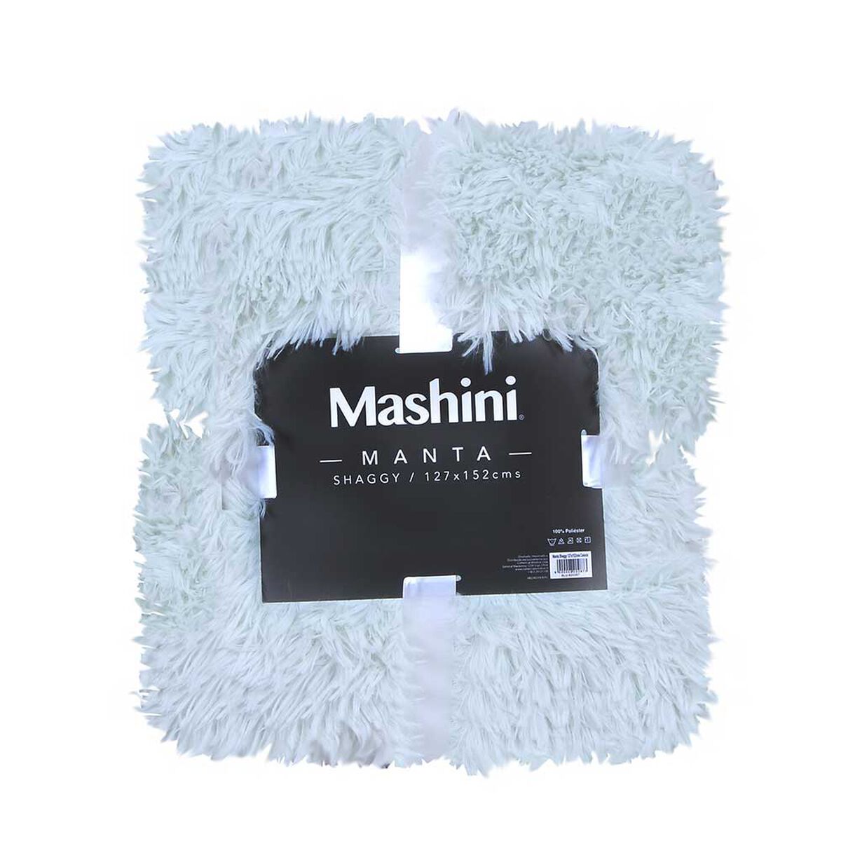 Mantas Poliéster Mashini Liso Celeste 127 x 152 cm