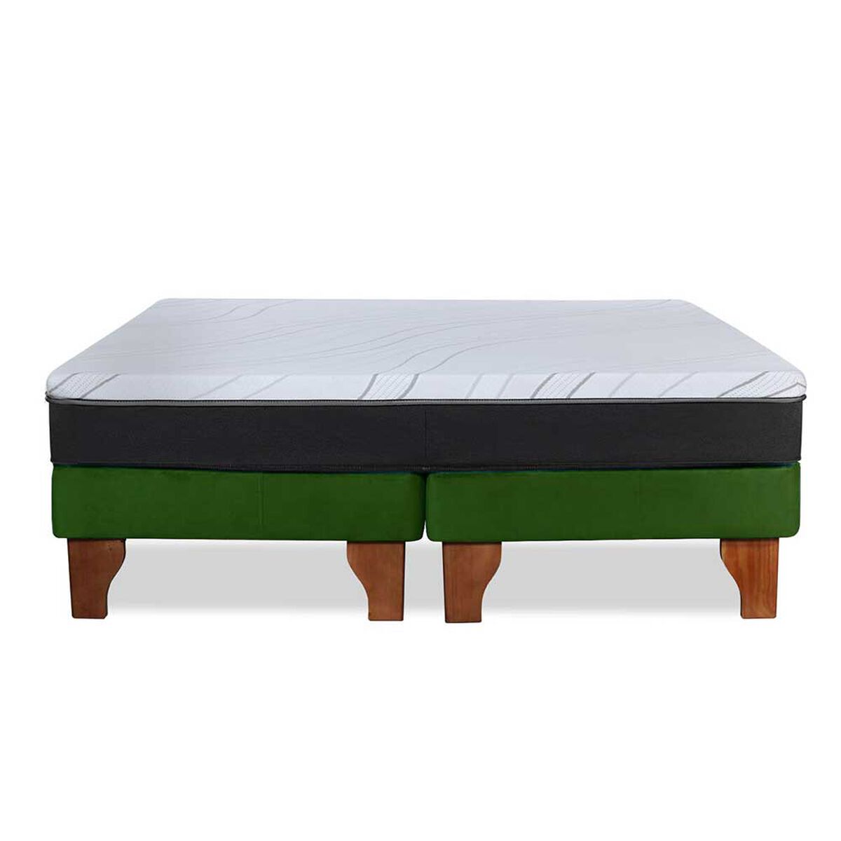 Cama Europea Latam Home 2 Plazas Zen Pro Verde