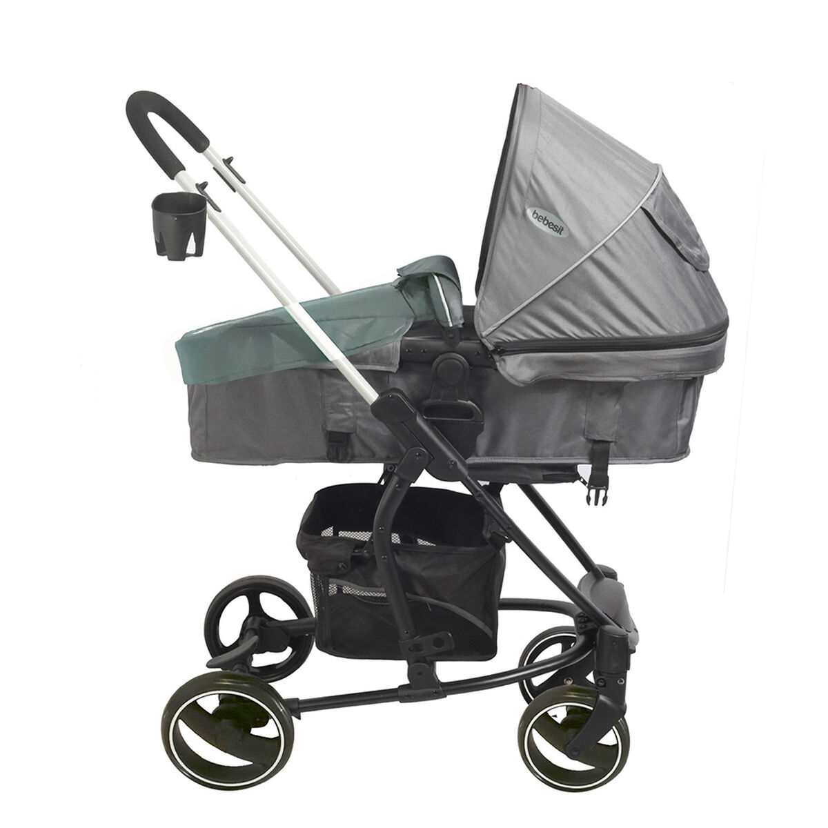 Coche Travel System Alfa SX Negro Bebesit
