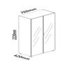 Vitrina Decocasa Prisma Off White