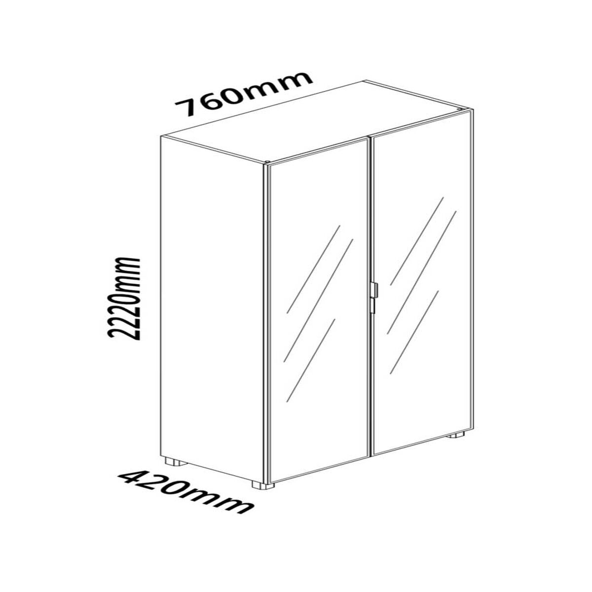 Vitrina Decocasa Prisma Off White