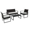 Juego de Terraza Casanova Matt Sof&aacute; 2 Cuerpos + Dos Sillones 1 Cuerpo