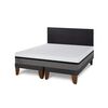 Cama Europea CIC Base Dividida King Balance + Respaldo Villarrica Negro