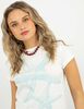 Polera Con Estampado Manga Corta Mujer Icono