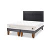 Cama Europea CIC Base Dividida King Cocopedic + Respaldo Milan Negro