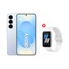 Combo Celular Samsung Galaxy S25 5G 256 GB 6,2&rdquo; Azul + Smartwatch Samsung Galaxy Fit 3 Silver