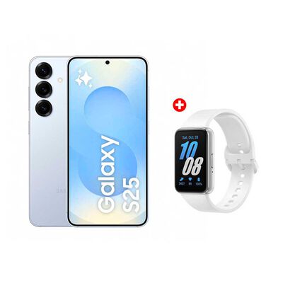 Combo Celular Samsung Galaxy S25 5G 256 GB 6,2” Azul + Smartwatch Samsung Galaxy Fit 3 Silver
