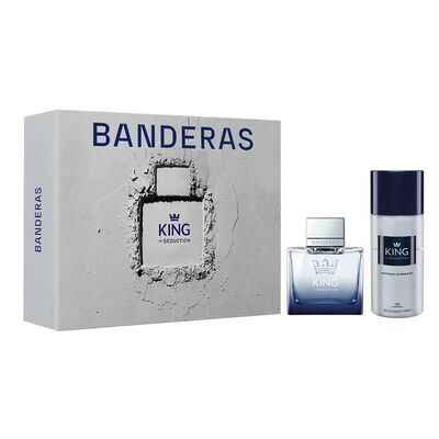 Imagen 1 del producto Set Perfume Antonio Banderas Hombre King of Seduction Eau de Toilette For Men 100 ml + 24h Desodorante Spray 150 ml