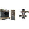Panel de TV Hasta 60" + Bar Alto + Repisa 2B TuHome The Wall