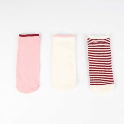 Pack 3 Calcetines Corto Mujer Icono Surtido