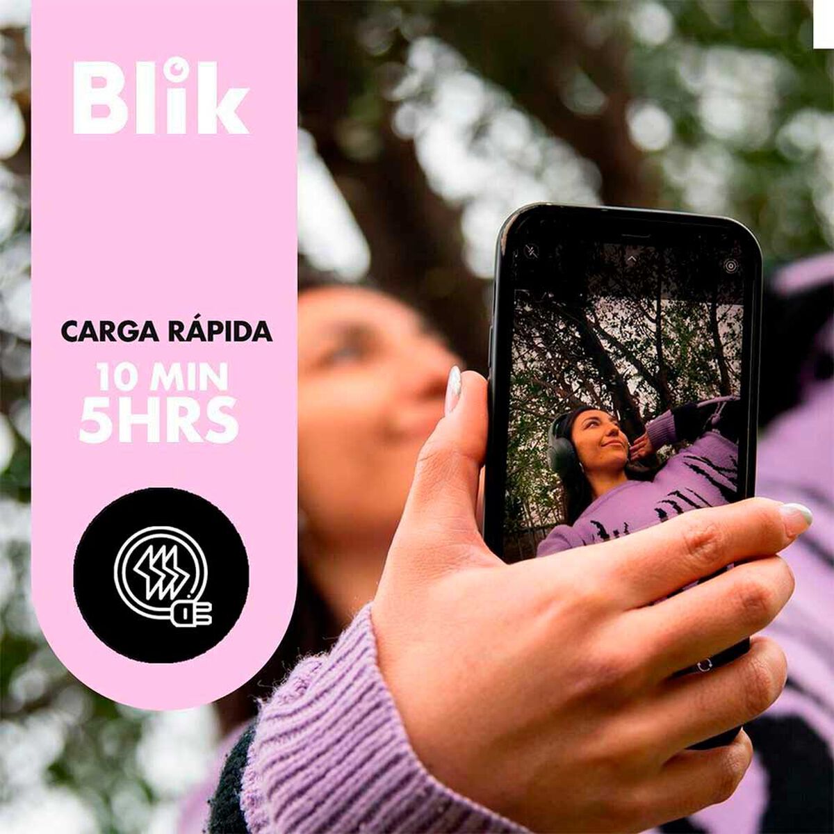 Aud&iacute;fonos Bluetooth Over Ear Blik Soul 600 Negro