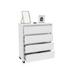 Cómoda Vekkahome Coimbra 4 Cajones Blanco