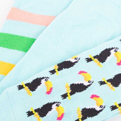 Imagen 2 del producto Pack 3 Calcetines Mujer Icono Menta