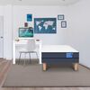 Combo Cama Europea CIC 1 Plaza Excellence + Escritorio Basic Blanco