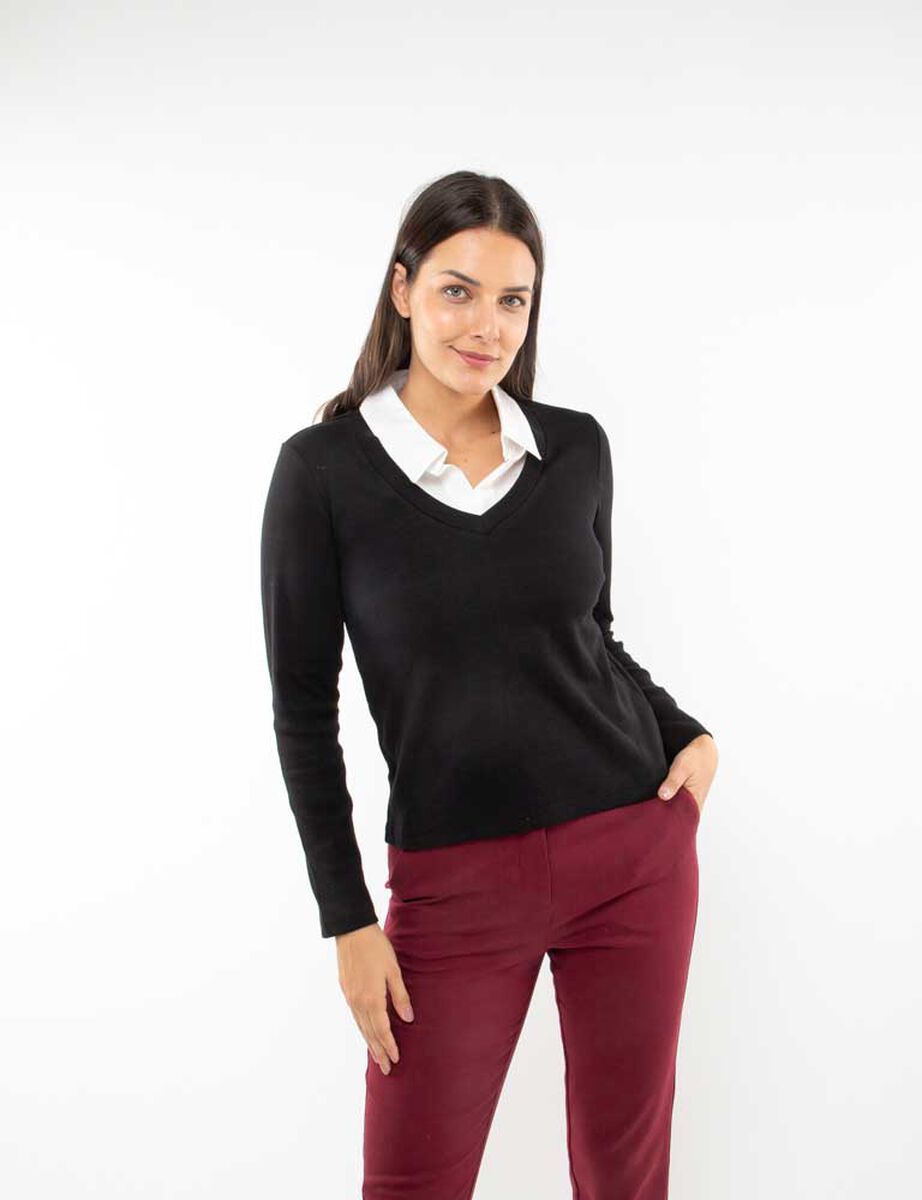 Polera Manga Larga Mujer Zibel