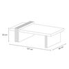 Combo Mesa de Centro + Mesa de Arrimo Jdo & Design Astro Beige