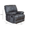 Juego de Living Reclinable Daniels Castle Sof&aacute; 3 Cuerpos + 2 Bergere Gris