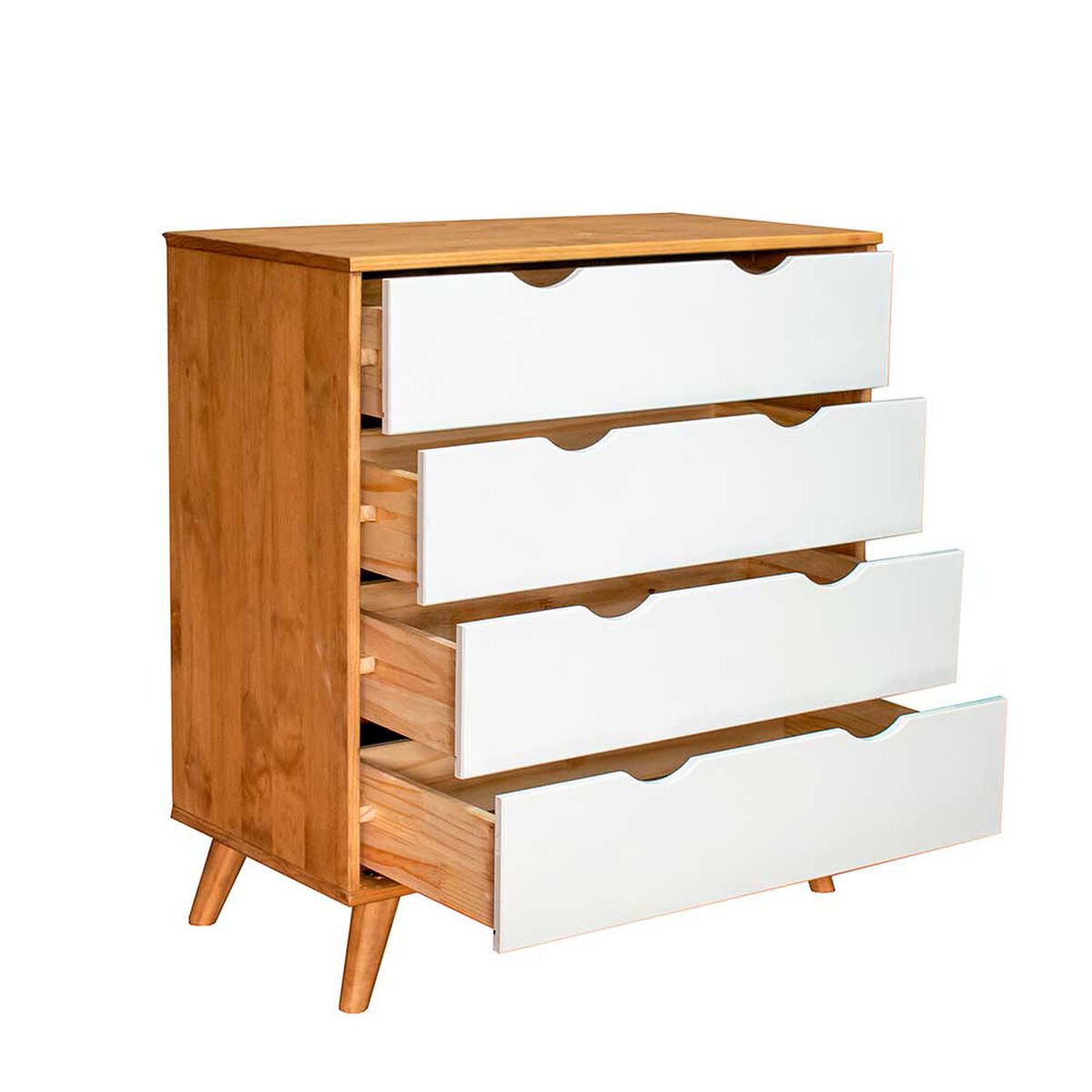 C&oacute;moda Vekkahome Elis 4 Cajones Caf&eacute;