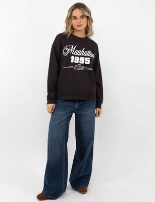 Imagen 2 del producto Polerón Con Estampado Mujer Icono Cafe