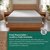 Cama Europea Latam Home 1,5 Plazas Zen Best Gris
