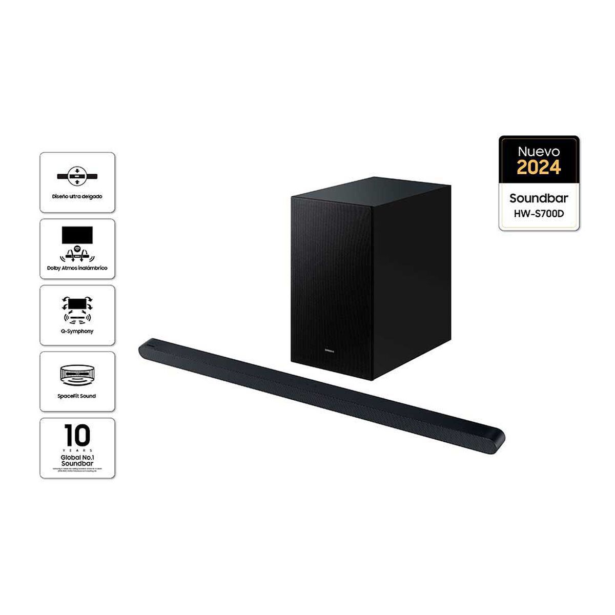 Soundbar Samsung S-Series HW-S700D/ZS 3,1 ch Sub Woofer