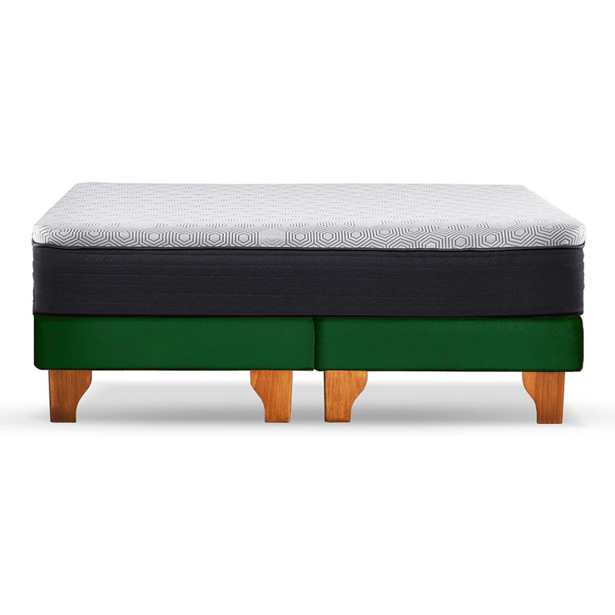 Cama Europea Latam Home 2 Plazas New Top BD Verde