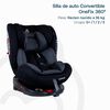 Silla de Auto Bebe Convertible OneFix 360 Isofix Grey Bebesit