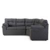 Sofá Seccional Modular Kea Roma 5 Cuerpos Tela Gris
