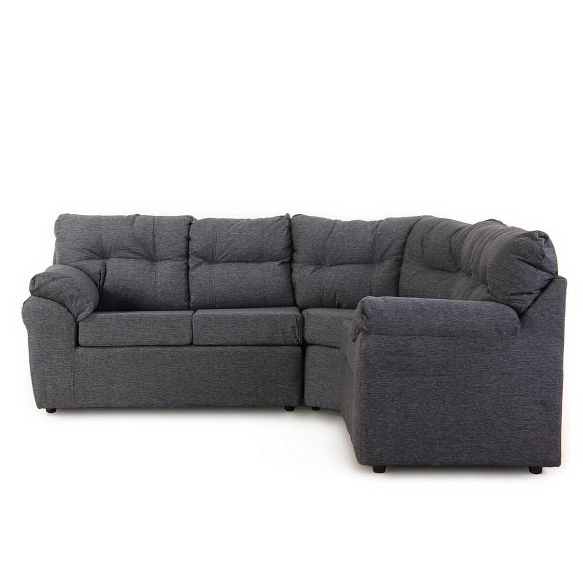 Sofá Seccional Modular Kea Roma 5 Cuerpos Tela Gris