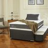 Cama Nido CIC 1,5 Plazas Ortopedic + Respaldo Dublin Alpino