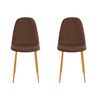 Set 2 Sillas TuHome Concept Café Oscuro