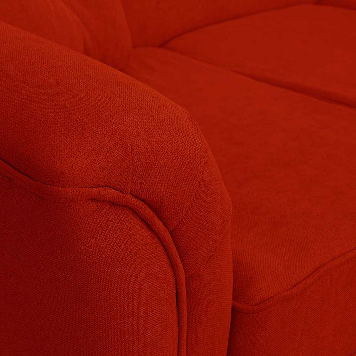 Juego de Living Elegant Detail Oregon  Sofá 3 Cuerpos + Dos Sillones 1 Cuerpo Rojo