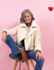 Chaqueta Aviadora de Gamuza Suede Mujer Zibel