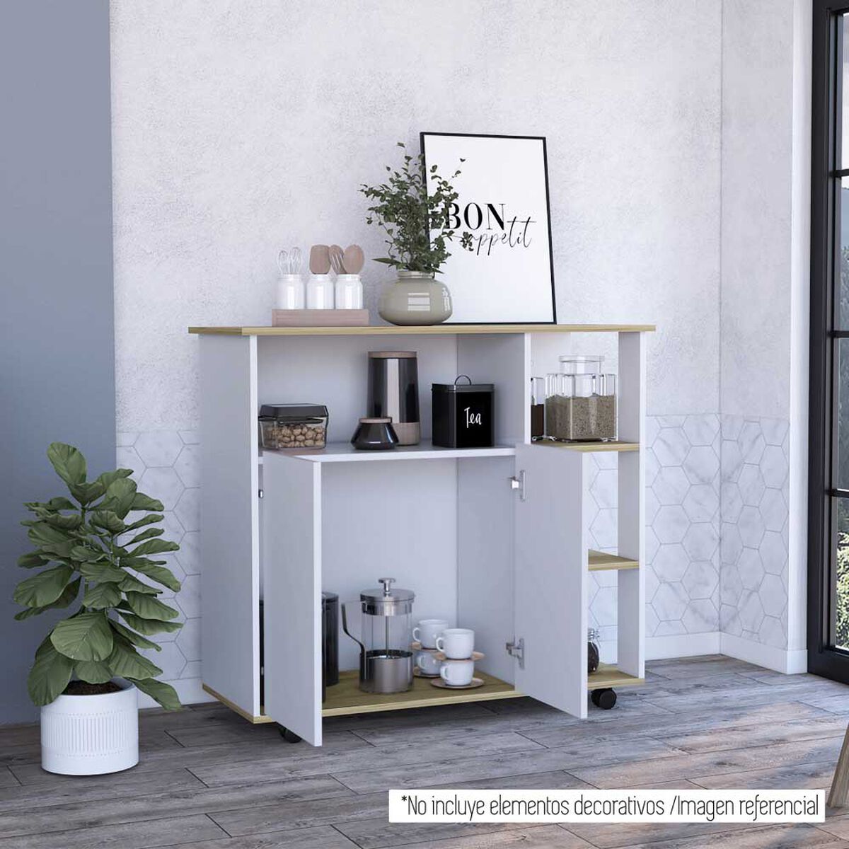Mes&oacute;n TuHome Bi Color Blanco Duna