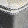 Cama Europea Celta Base Dividida 2 Plazas Carbono + Respaldo Acolchado
