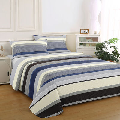 Quilt Illusions King Azul Bruselas