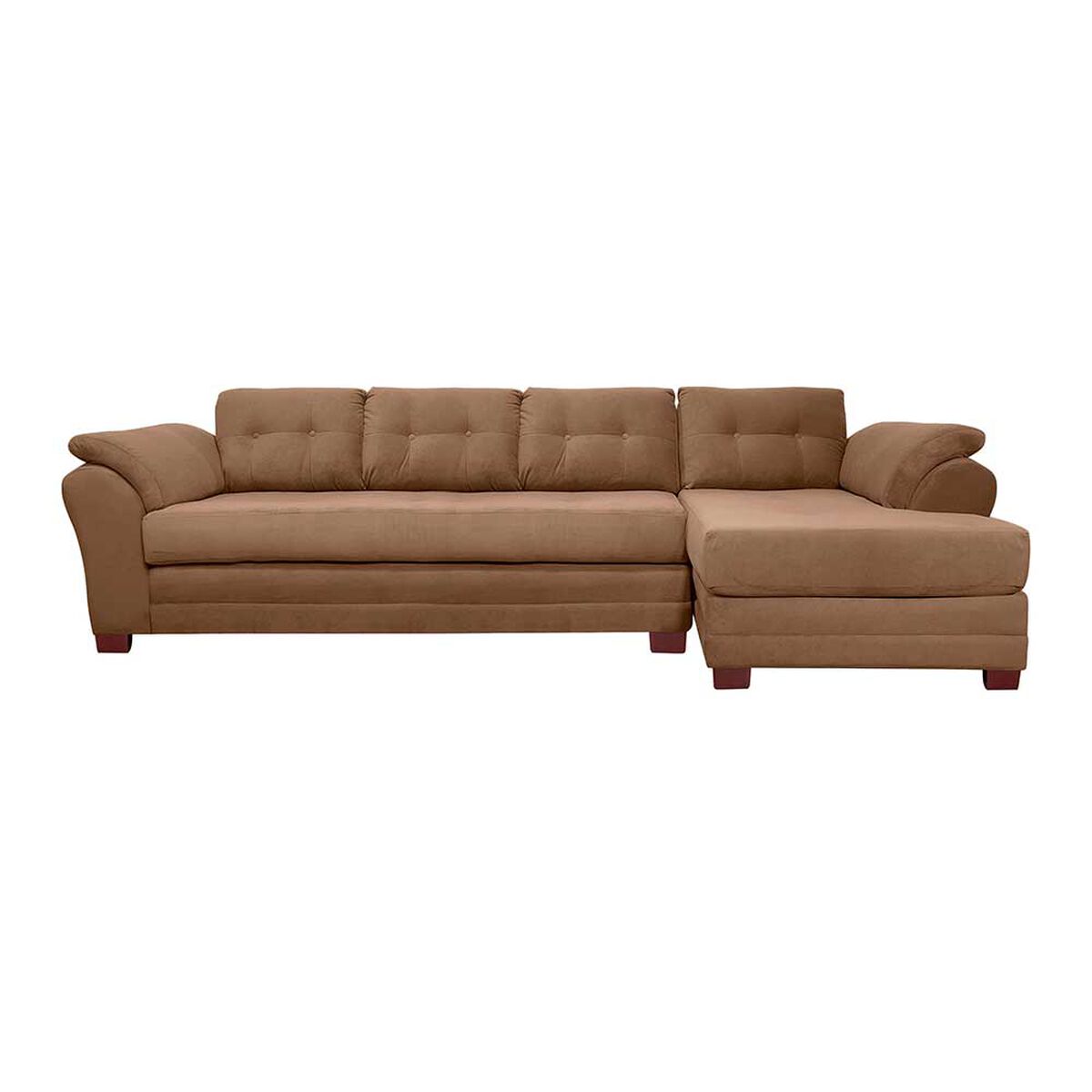 Sof&aacute; Seccional Living Factory Boston 5 Cuerpos Chocolate